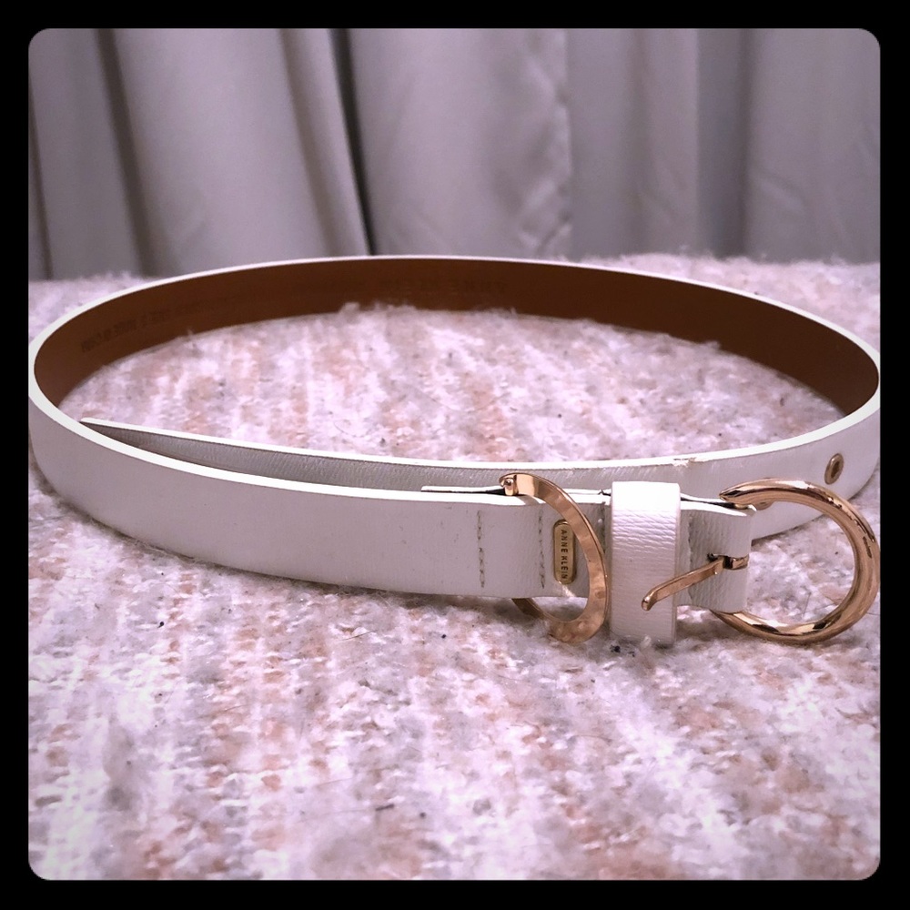 Anne Klein | White Gold Belt